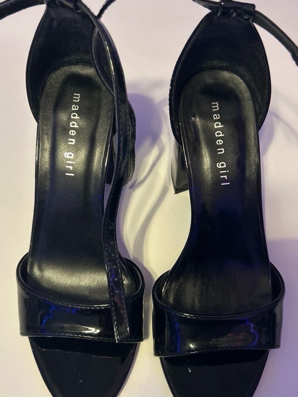 madden girl black heels